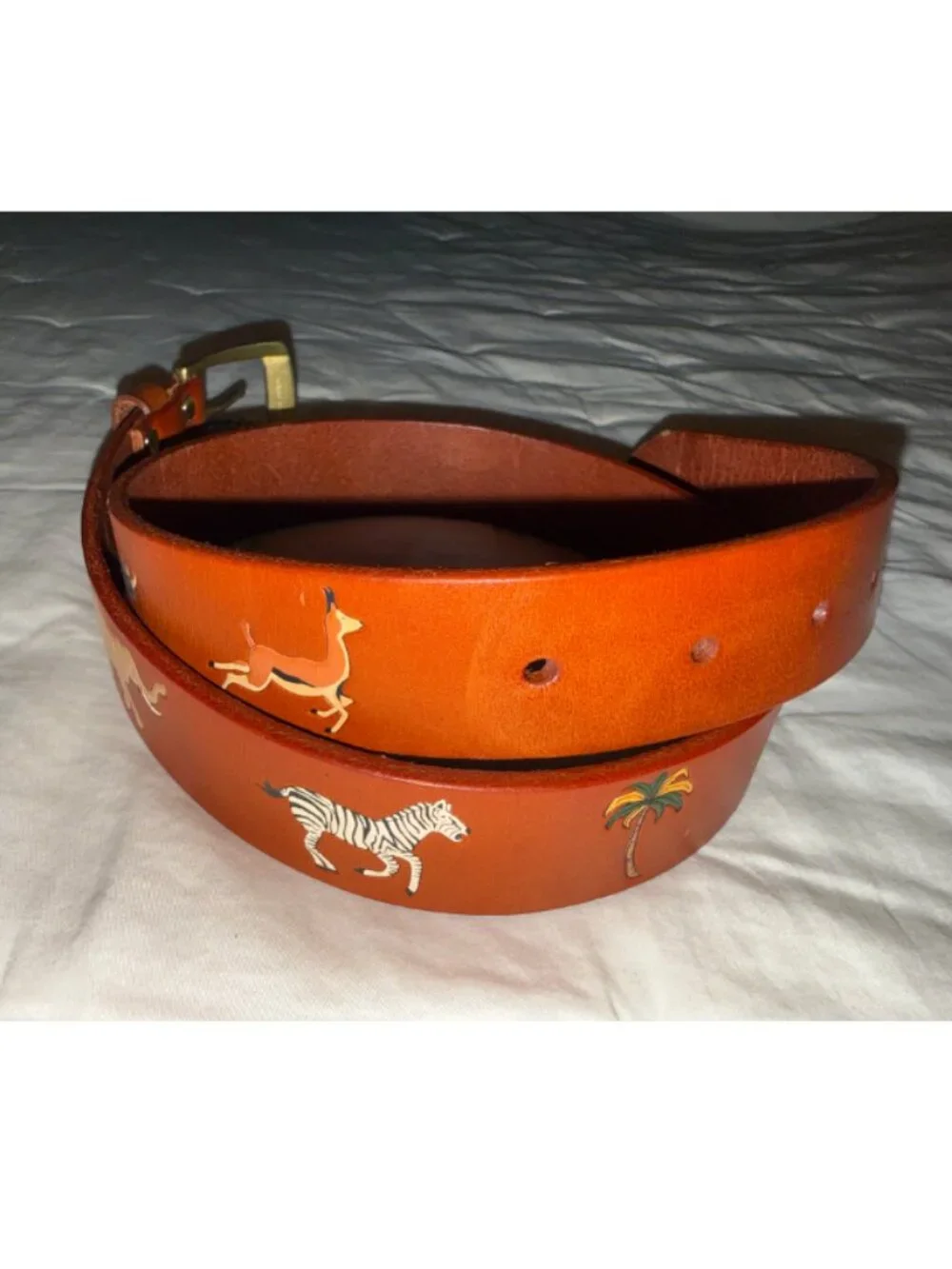 NWT Kiel James Patrick Kids Leather Safari Belt Sz XL